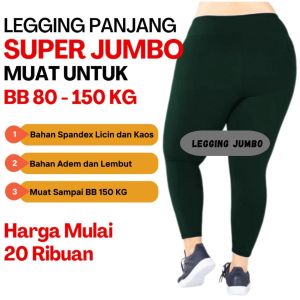 LEGGING PANJANG SUPER JUMBO 3XL & 4XL BB 70-150KG - Legging SUPER JUMBO Big Size - Legging Sport Terlaris