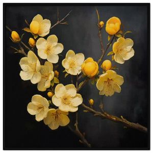Tranh treo tường tranh dán tường hoa mai vàng. CGI-149