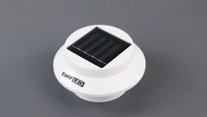 TaffLED Lampu Taman Hias Pagar Tenaga Surya Matahari Otomatis Terang Tahan 24 Jam / Unik Outdoor / Untuk Rumah // Kebun Solar Power 3 LED Cool White / Pelaminan /
