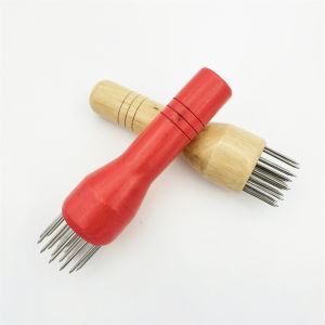 Stainless Steel Meat Tenderizer with Wooden Handle Loose Chicken Steak Pork Chop Kitchen Tools