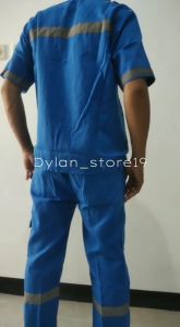 SETELAN WEARPACK COVERAL SAFETY PENDEK/SETELAN BAJU DAN CELANA/Seragam Safety - Kemeja Safety - Seragam Proyek - Seragam Lapangan Scotlight - Wearpack Atasan - Katelpak atasan