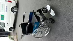 Xe Lăn Tay Bô Vuông Đệm Simili Gác Chân Xếp Gọn Có Thắng Lucass X-89 (X89) | (Tiêu Chuẩn Mỹ)