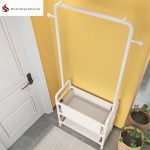 Simple Bedside Closet Hanger for Overnight Clothes