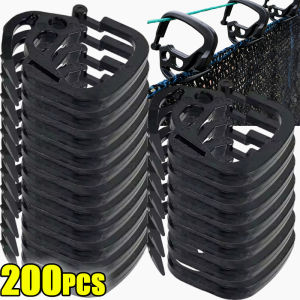 200pcs Sunshade Netting Hooks / Plastic Non-slip Tent Cloth Clamp Buckle / Vegetable Greenhouse Fixed Hanger Clips / Gardening Supplies