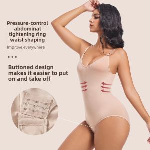 Postpartum Womens One-Piece Shapewear Bodysuit Strap Design Abdomen Lifting And Waist Shaping Full Body Sculpting Underwear