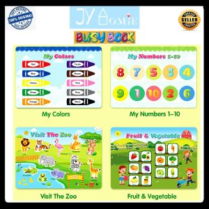 Sticker Book Stickers Reusable Sticker Book Montessori Toy Kid Activity Sticker Book Mainan Stiker Buku Sticker Buku Kanak Kanak