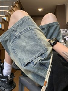 JIARONG | Casual Mens Shorts Loose Denim Work Pants