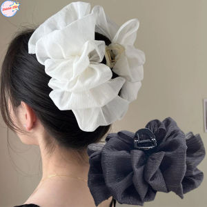 【Bubble Star】Large Bowknot Shark Clip Women Girls Elegance Mesh Ponytail Claws Crab Hairpin Hair Clip Barrettes Fashion Styling Tool Hairwear