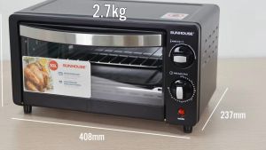 Lò nướng đa năng Mini SUNHOUSE SHD4206 - Tiết kiệm điện năng truyển nhiệt nhanh nướng chín đều - Dung tích 10L - Công suất 800W - Bảo hành 12 tháng - Hàng Chính Hãng