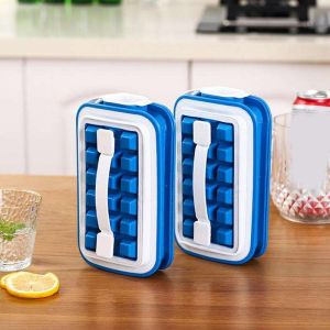 BnB Mall 36 Grids Folding Ice Tray Mold Cube Silicone Ice Cube Maker Storage Box Drinking Bottle DIY Dessert Ice Mold KT-ICE/MAKER