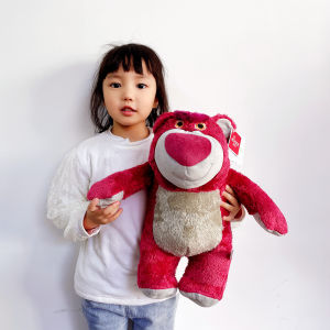 ขายดีเรื่องของเล่น Disney Lotso ของเล่นน่ารัก Plush หมีสตรอเบอร์รี่ยัดไส้หมอนนุ่มสุดๆของขวัญวันเกิดเด็กตุ๊กตาเด็ก