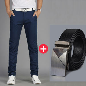 Spring Summer Youth Slim Fit Straight Leg Casual Pants Thin Business Korean Version Trendy Mens Pants Leisure Fashion Workwear