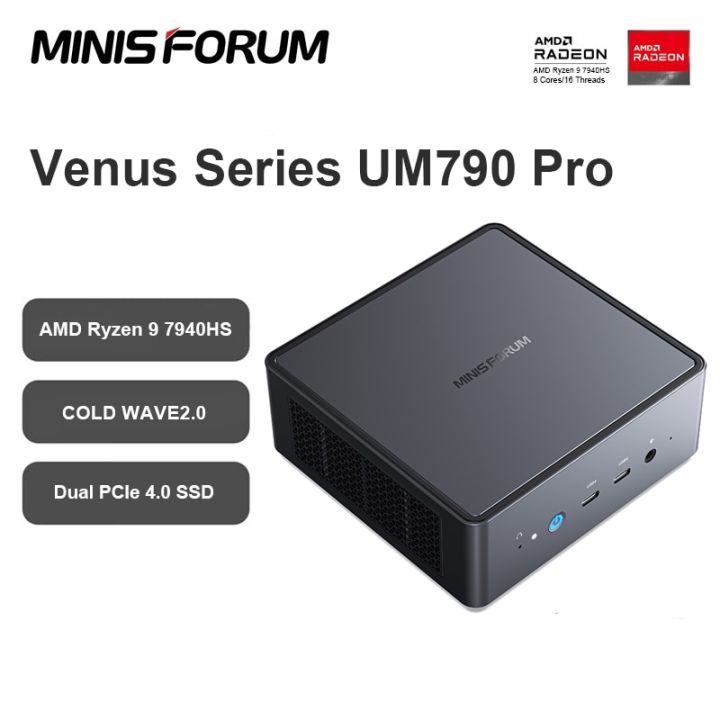 MINISFORUM UM790 Pro Mini PC AMD Ryzen 9 7940HS Gaming Mini PC Window