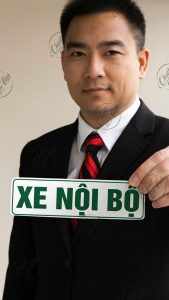 Combo 2 miếng decal XE NỘI BỘ DÁN TRONG không phản quang dán xe vận tải hàng hóa ô tô chuẩn nghị định 158/2024/NĐ-CP