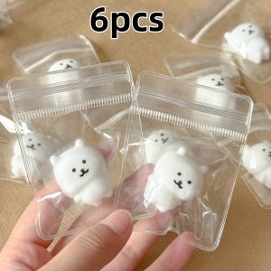 6/12pcs Self Deprecating Bear Pinch Fun Toy - Cute Expression Stress Relieving Little Nose Ga Childrens Prize For Kids