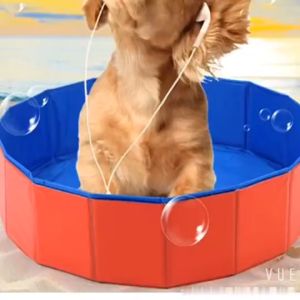 50x8cm/120x30cm/160*30cm Dog Swimming Pool Foldable Pet Pool Bath Swimming Tub Bathtub Pet Collapsible Bathing Pool for Dogs Cats Kids Fish Pond