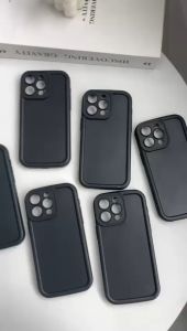 SOFTCASE MATTE ROSE FULL BLACK ITEL A06 A50C A80 RS4 A70 A60 A60S P55 P65 S24 S23 PLUS VISION 1 PLUS - BDC