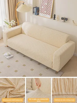 SHUYI | Bọc Ghế Sofa Dài Co Giãn Chống Bụi Mùa Nào Cũng Dùng Chống Gặm Của Mèo
