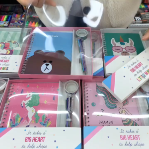 【SG STOCK】Notebook & Stationery Gift Set – Kids Birthday Gift | Cartoon Diary Set | Elementary School Prizes & Party Favors