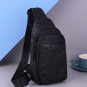 Waterproof Casual Sports Mens Chest Bag Large Capacity Crossbody Bag for Travel Commuting Fashionable Oxford Cloth Material