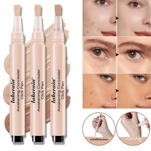 ปากกาคอนซีลเลอร์ Awakening Click เพิ่มความกระจ่างใสและปกปิดความหมองคล้ําใต้ตา การออกแบบแปรงแบบกด คอนซีลเลอร์ตาน้ําหนักเบา