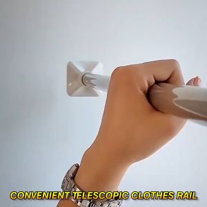 Stainless steel telescopic rod Punch-Free Adjustable Telescopic Rod Shower Curtain Rod Extendable Clothes Rail Hanger Rod