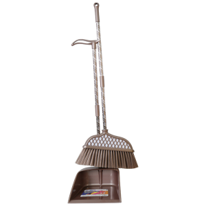 Gewite Broom And Dustpan Set for Home Use Hair-Free Soft Bristle Broom And Dustpan Durable Plastic Material for Bedroom Cleaning