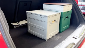 Multi-functional folding box portable table large capacity car storage box complimentary insulation bag