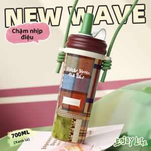 Bablov | Ly Giữ Nhiệt Dây Hút Dung Lượng Lớn Quà Tặng