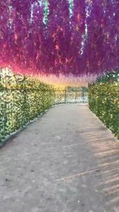 110cm wisteria artificial flower vine man gardening decoration outdoor decoration bouquet wedding decoration red