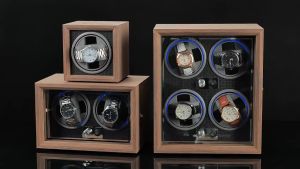 Spot watch winding box black walnut vertical 1246 automatic mechanical shaker electric watch box automatic watch winding machine winder luxury watch wooden box watch winder automatic watch winder for rolex watch winder 10 slot watch winder