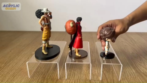 ชั้นวาง ตัวU ขนาดยาว 20 25 30 cm อะคริลิค วางโมเดล POP MART ฟิกเกอร์ หนา 2 มิล มี 3 สี