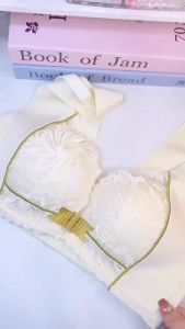 บราเซ็กซี่ ชุดชั้นในเซ็กซี่ผ้าลูกไม้เนื้อนุ่มสวมใส่สบายไม่มีรอยขีดข่วนปุ่มด้านหน้า รวมกลุ่มกัน ไม่มีการผูกมัด หลังงาม ระบายอากาศ บางเบา181เสื้อในผู้หญิง เสื้อชั้นในผญ เสื้อในไร้โครง ชุดชั้นใน/