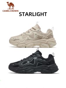 รองเท้ากีฬาผู้ชายรองเท้าผ้าใบใส่วิ่งผู้ชายรองเท้าคุณพ่อย้อนยุครองเท้าเทรนเนอร์ลำลองเพิ่มความสูงระบายอากาศได้ดีเข้าได้กับทุกชุด