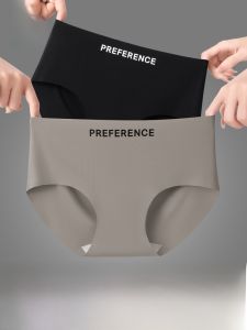 MiiOW | Quần lót tam giác bằng lụa băng không đường may thoáng khí kháng khuẩn quần lót lưng giữa cho nữ mùa hè 2025