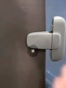 Fridge Door Lock Latch Catch Toddler Kids Child Refrigerator Locks Baby Safety Child Lock Easy To Install and Use 3M Adhesive No Tools Need or Drill