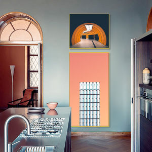 Home Entrance Painting Modern Minimalist Corridor Hallway Vertical Northern Europe Creative Personality Combination of Paintings
