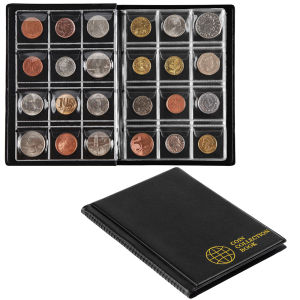 สมุดเก็บเหรียญ 1 เล่ม 120 ช่อง สำหรับสะสมเหรียญ อัลบั้มใส่เหรียญที่ระลึก สำหรับนักสะสม ตกแต่งบ้าน