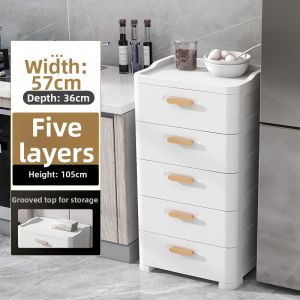 Simple Plastic Bedroom Storage Cabinet