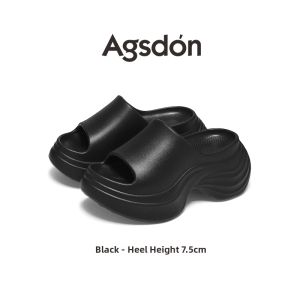 Agsdon | Thick Sole Lightweight Elevating Soft Slippers