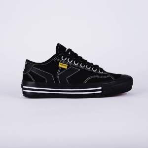 Sneakers sepatu hitam pria wanita Quiferstep series orgenzi full black kekinian spatu sneaker item sekolah cewek cowok
