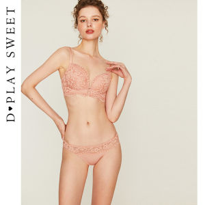 French Lace Gather Support Bras White