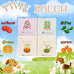 ยกกล่อง 14 ซอง !!  Natural Core Dog Twin Pouch อาหารเปียก สำหรับสุนัข 80 กรัม