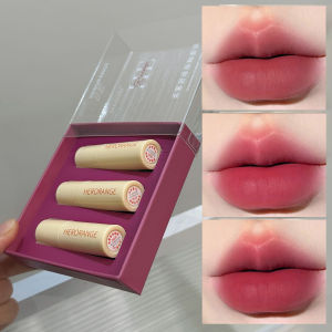 Herorange Velvet Matte Lip Glaze Set for Women Affordable Whitenning Brown Tones Daily Wear Student Friendly Easy to Apply