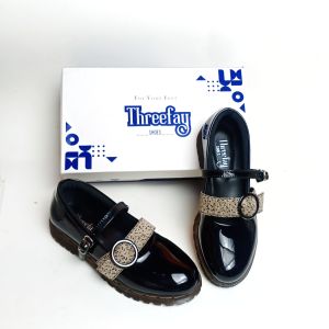 Threefay Fiona Sepatu Docmart Wanita / Sepatu Flat