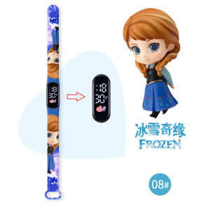 New Frozen Girls Watches Children Touch Screen Sport Bracelet Kids Waterproof Women Digital Clock Exquisite Gift
