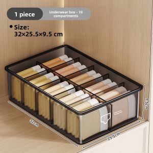 ZHIFAN | Underwear Socks Storage Box with 3 Compartments