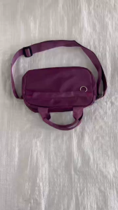 HY BAG #4073 FASHION WOMENS NYLON SMALL CROSSBODY BAG WITH TOP HANDLE AND ADJUSTABLE STRAP MINIMALIST DESIGN