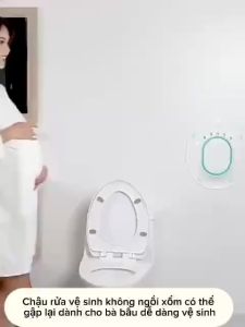 CHẬU XÔNG RỬA VÙNG KÍN GẤP GỌN CHO BÀ BẦU MẸ MỚI SINH