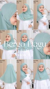 Jilbab instan Anak Bergo Dagu | Kerudung Anak Bergo Polos